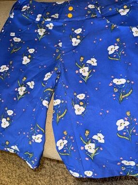 Wild Rye MTB 12" Freel Mountain Biking Shorts Size 8 EUC Blue Floral